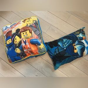 Two Lego kids decor throw pillows (literally for throwing 😆)